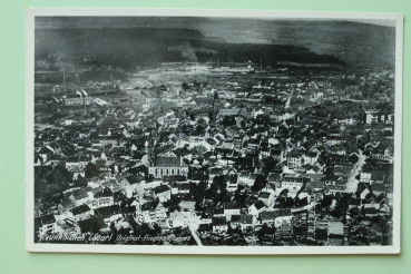 Ansichtskarte Fliegeraufnahme AK Neunkirchen Saar 1930-1950 Straßen Häuser Industrie Fabriken Architektur Ortsansicht Saarland